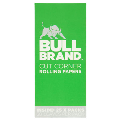 Bull Brand Green Cut Corner Regular Papers - Box of 25