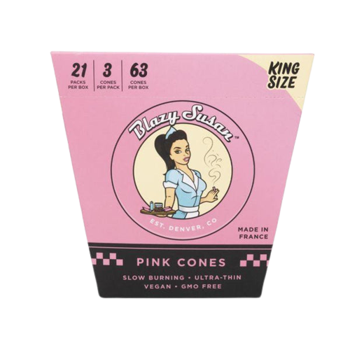 Blazy Suzan Pink Kingsize Pre-Rolled Cones 3-pack