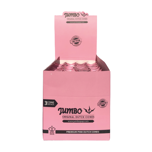 JUMBO Pink Kingsize Pre-Rolled Cones 3-pack