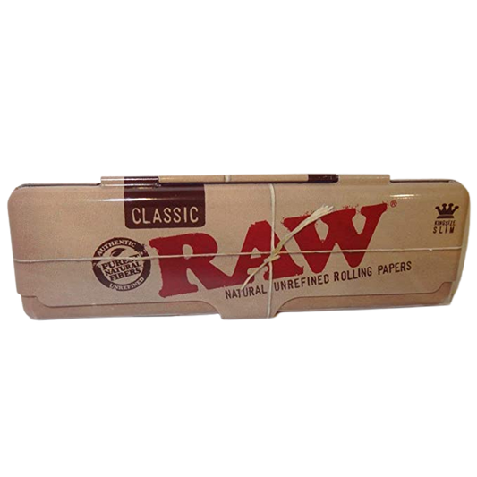RAW 110mm Kingsize Rolling Paper Pack Holder Tin