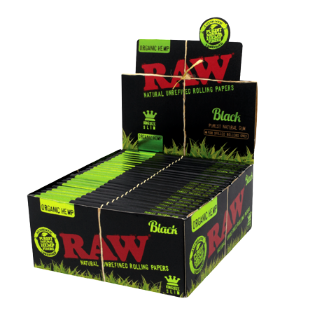 RAW Black Organic Hemp Kingsize Slim