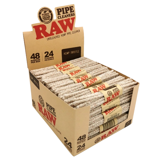 RAW Pipe Cleaners - Bundle of 24 - Hemp Bristle