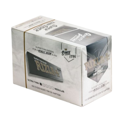 RIZLA+ Medium Thin Silver (Box of 100)