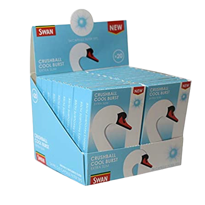 Swan Crushball Cool Burst Extra Slim Filters - 54 pack (Box of 20)