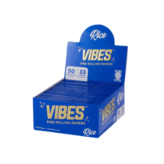 VIBES Blue Kingsize Slim Papers - Rice