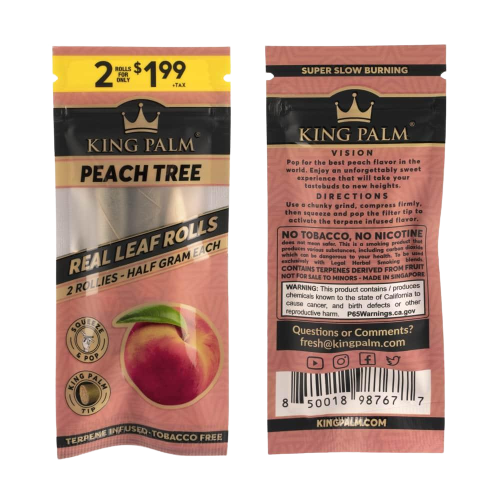King Palm Terpene Flavoured 0.5g Rollies 2-packs