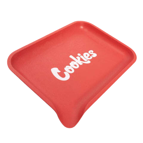 Cookies Hemp Plastic Rolling Tray + Spout (2 Colours)