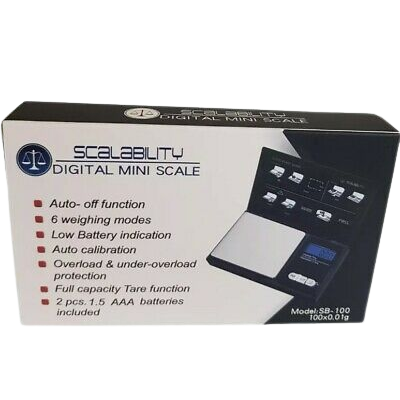 Scalability SB-100 Pocket Scale 100g x 0.01g