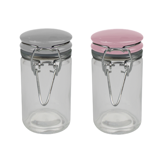 75ml Glass Smellproof Jar with Flip Top Mechanism (2 Colours)