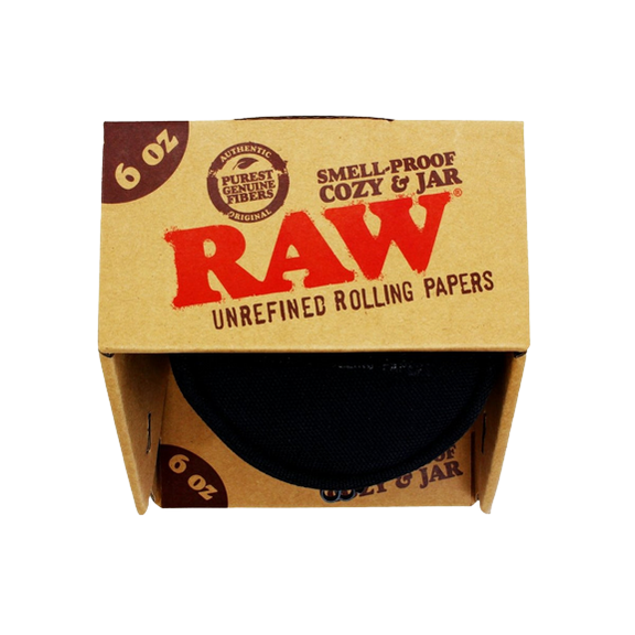 RAW Smellproof Cozy & Jar - 6oz + Combination Lock
