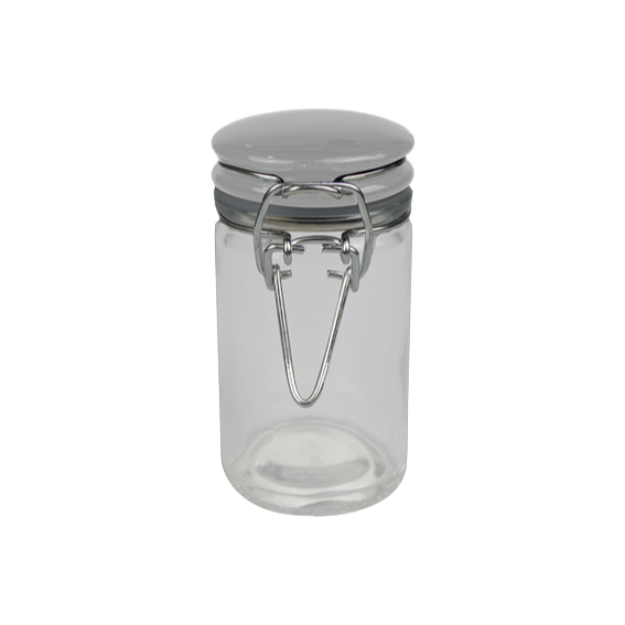 75ml Glass Smellproof Jar with Flip Top Mechanism (2 Colours)