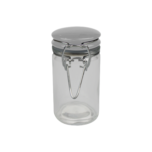 75ml Glass Smellproof Jar with Flip Top Mechanism (2 Colours)