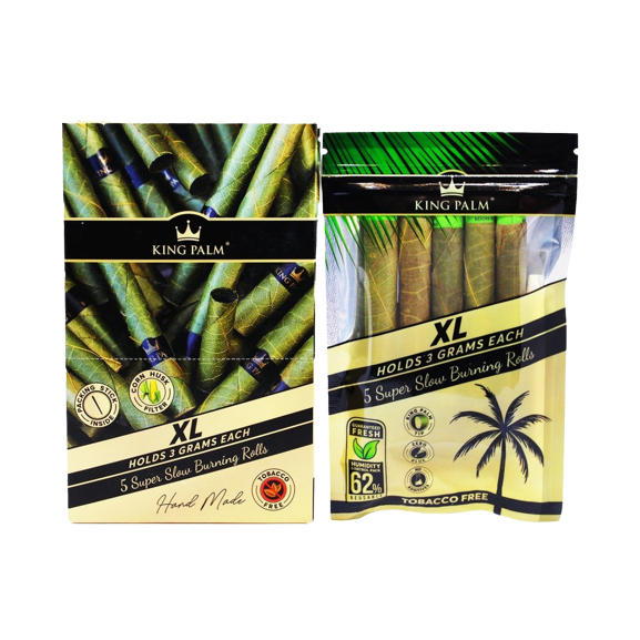 5-pack King Palm Unflavoured XL Rolls (Box of 15)