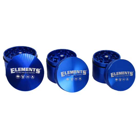 Elements Anodised 4-piece Aluminium Herb Grinder (2 colours)