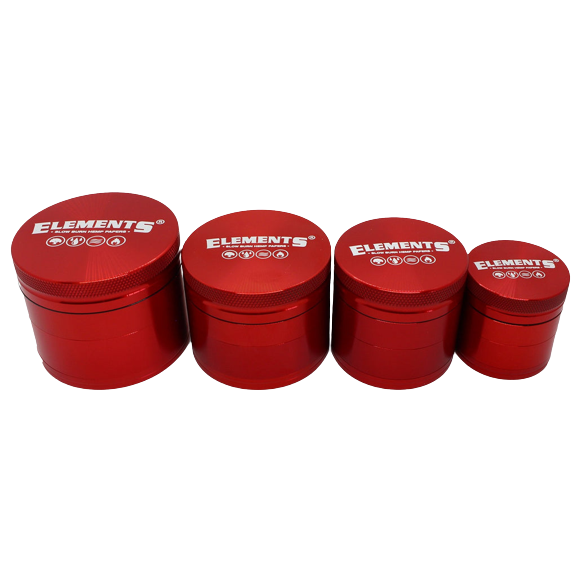 Elements Anodised 4-piece Aluminium Herb Grinder (2 colours)
