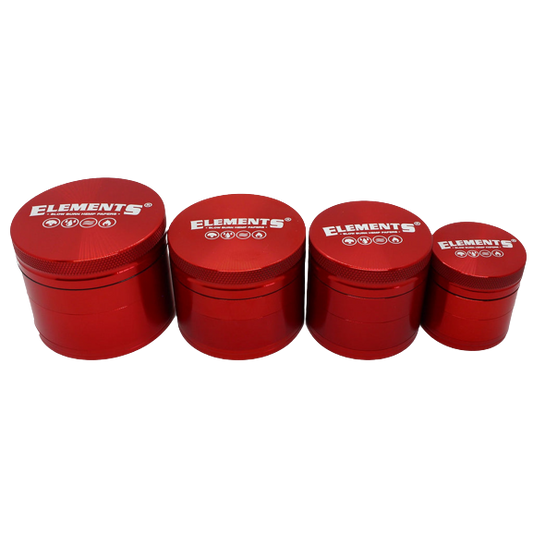 Elements Anodised 4-piece Aluminium Herb Grinder (2 colours)