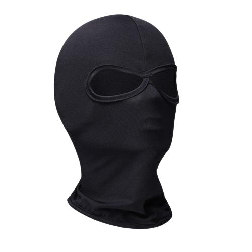 Two-Hole Black Breathable Polyester Balaclava Ski Mask